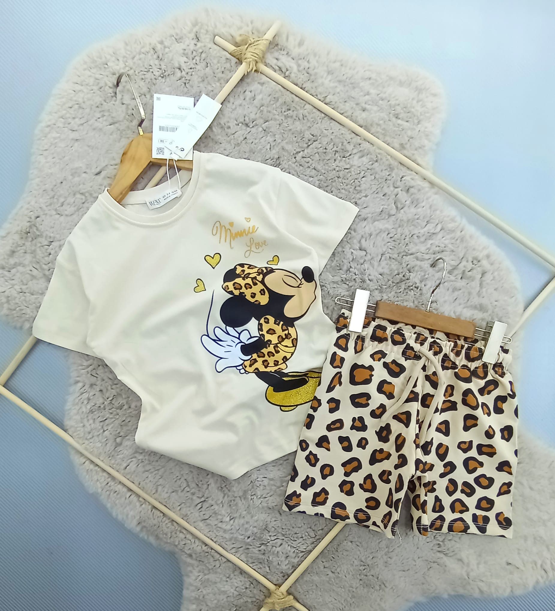 Minni Leopar Baskılı Takım