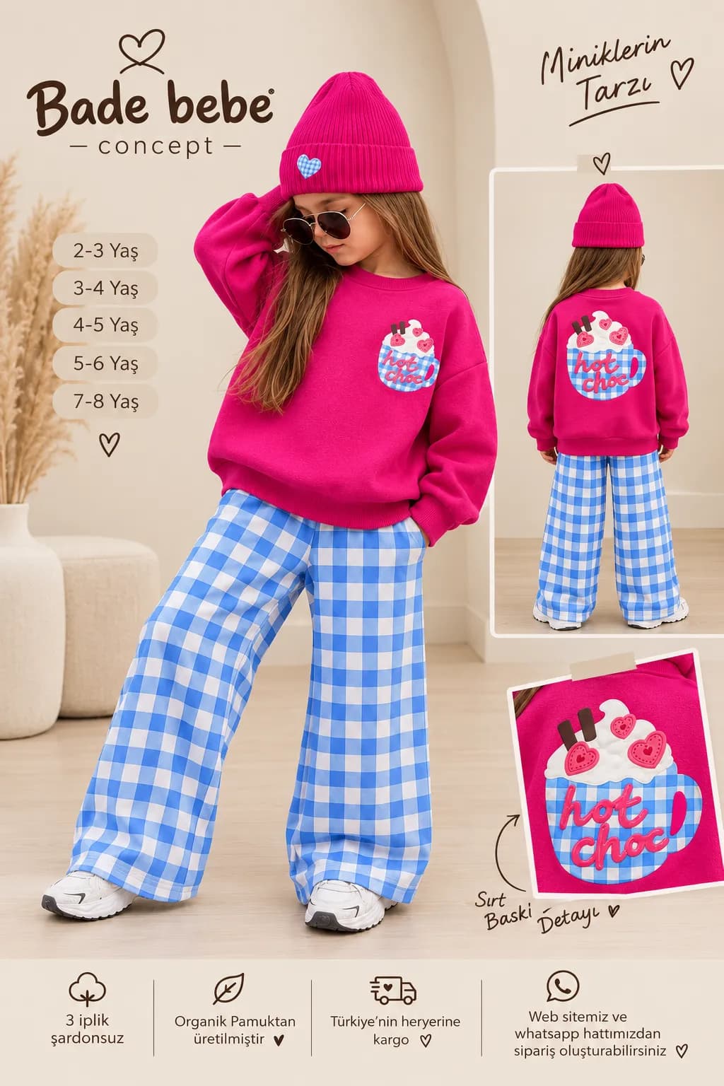 Hot choc 3 ip ekose takım